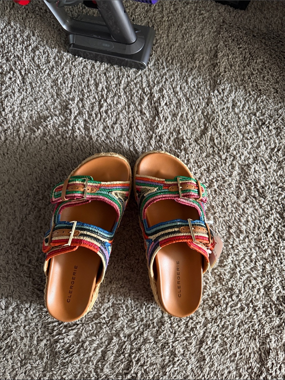 Robert Clergerie Multicolor Woven Platform Sandals